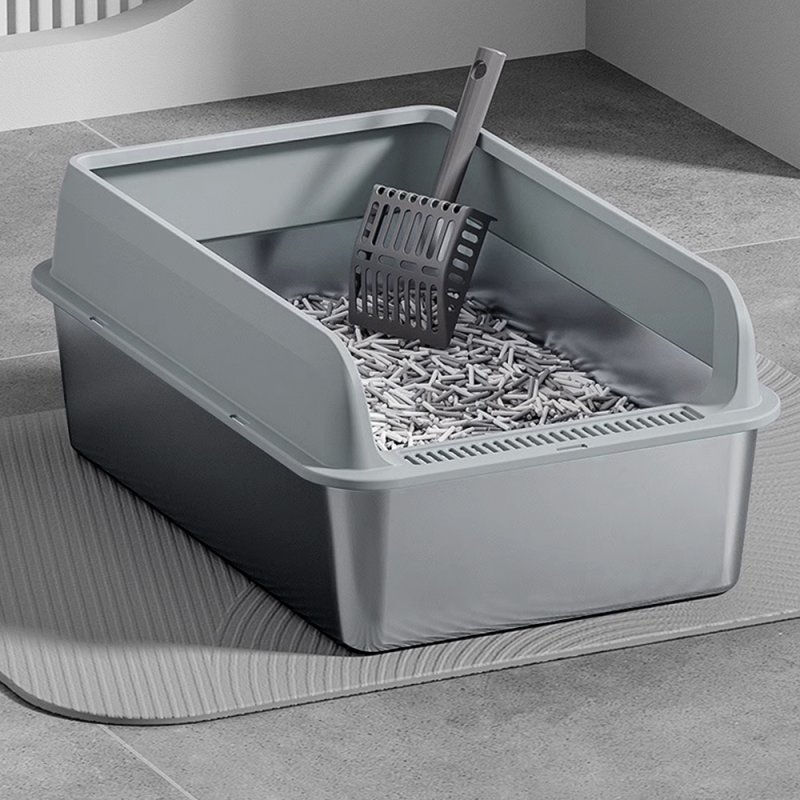 Semi-Closed Anti-Splash Cat Litter Box Pet Toilet