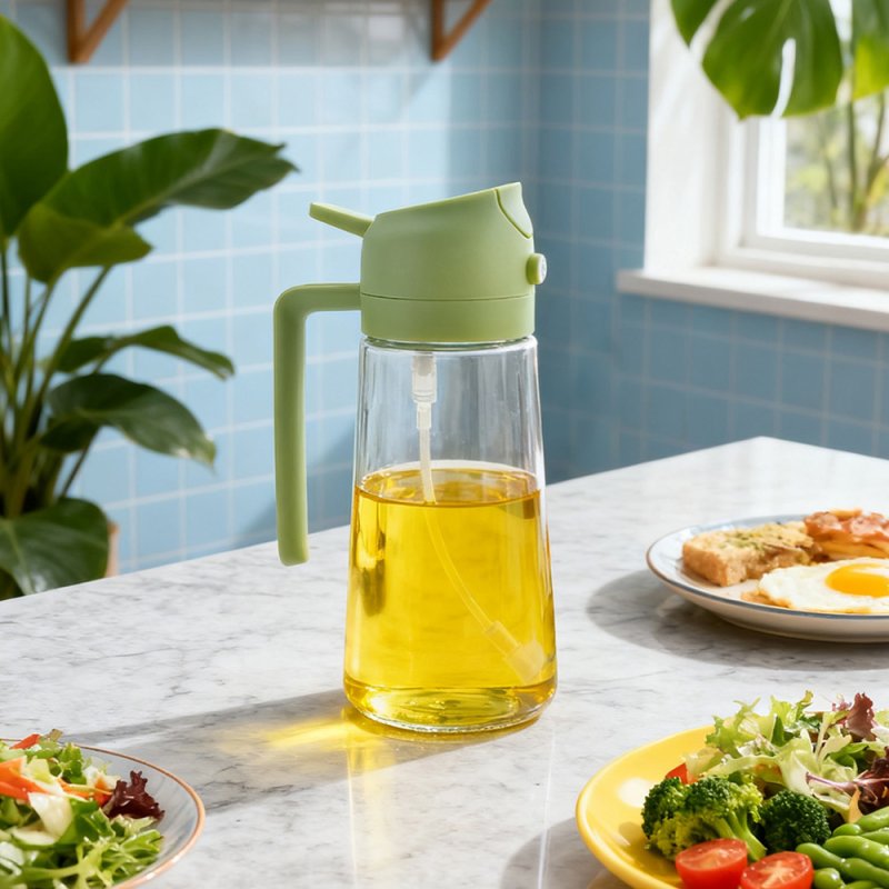 2-in-1 Premium Glass Oil Sprayer & Dispenser