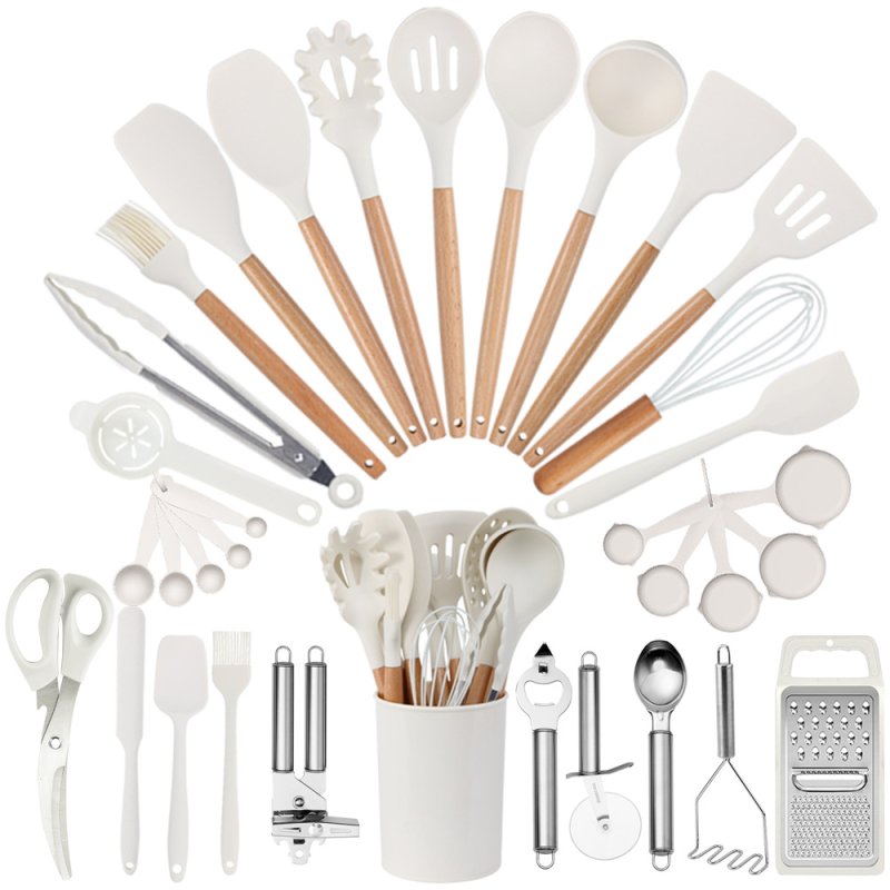 35pcs Silicone Kitchen Cooking Utensils Set