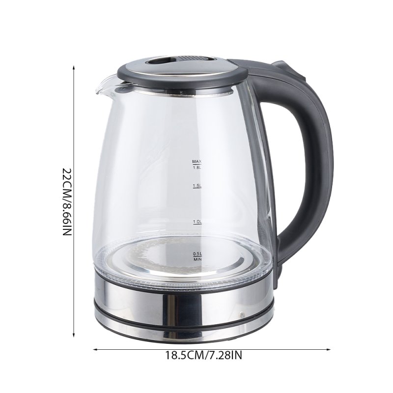 Fast Boil 1.8L Electric Kettle with Auto Shut-Off and Boil-Dry Protection