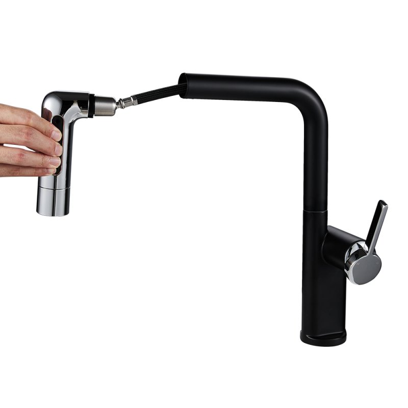 Pull-out Sprayer Retractable Kitchen Faucet with 5 Modes