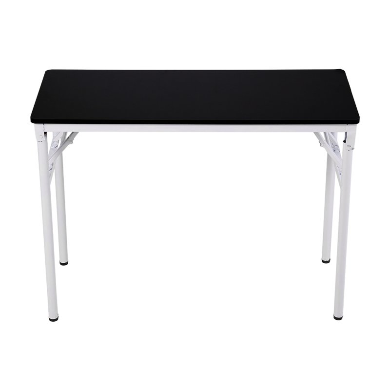 Living and Home Folding Office Desk Foldable Writing Table-Black, 100x40cm