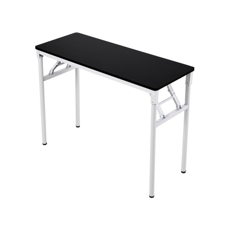 Living and Home Folding Office Desk Foldable Writing Table-Black, 100x40cm