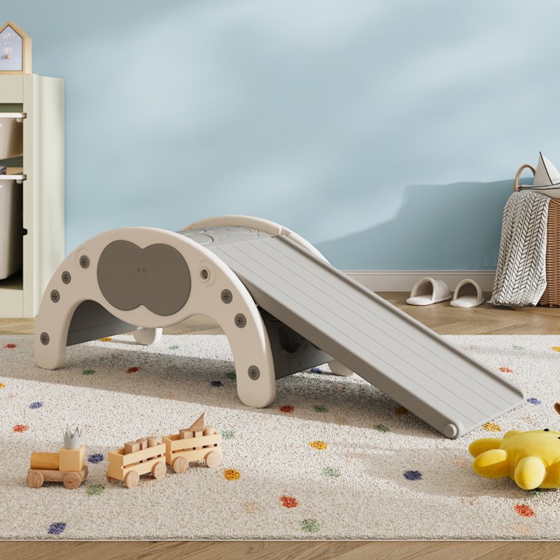 Indoor Climbing Frame Set with One Dual-Sided Slide