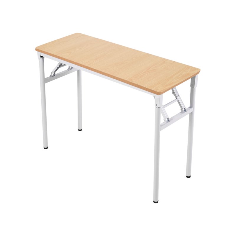 Living and Home Folding Office Desk Foldable Writing Table-Wood Color, 100x40cm