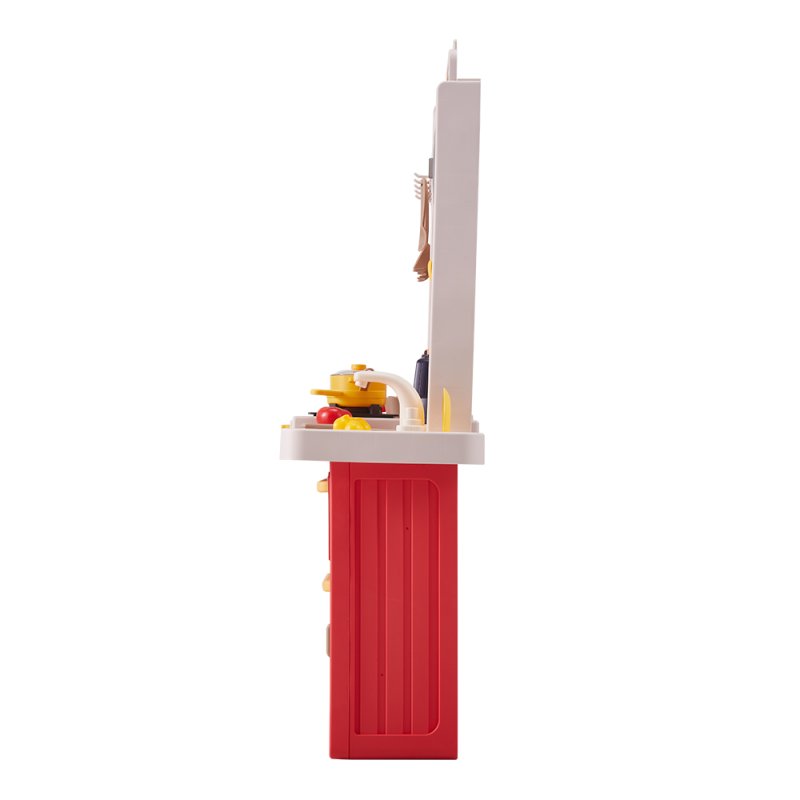 Toddler Kitchen Toy Playset with Real Sounds & Lights