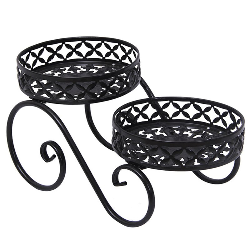 Black Iron Potted Plant Stand, Flower Stand
