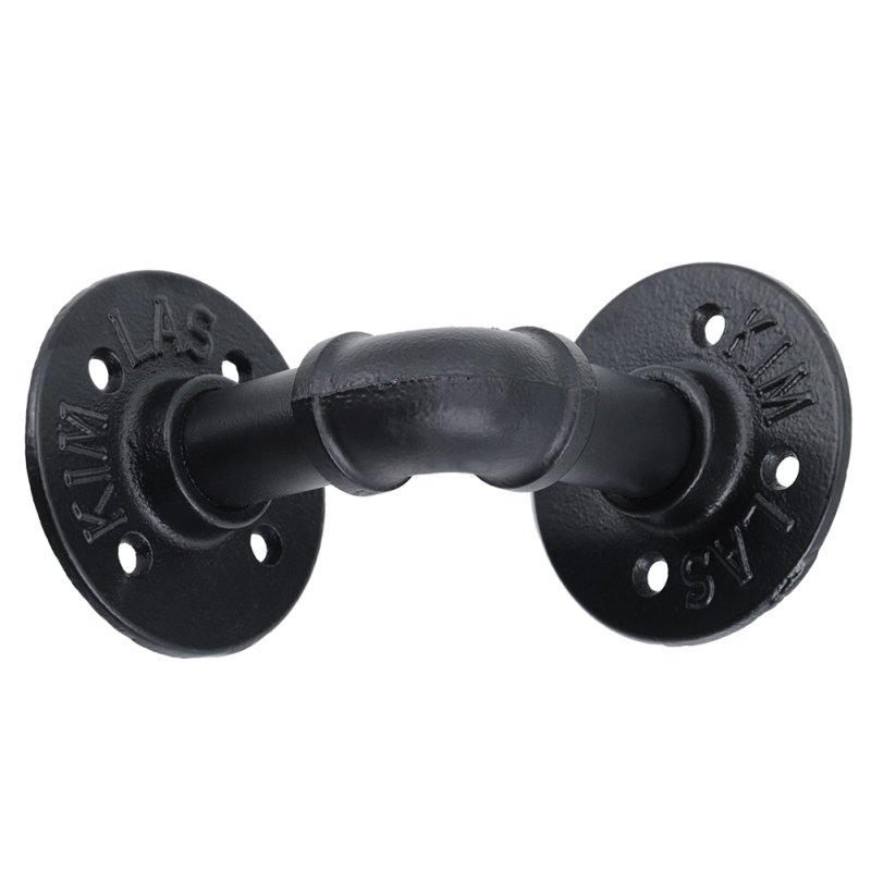 2-Pack Industrial Style Iron Pipe Shelf Brackets