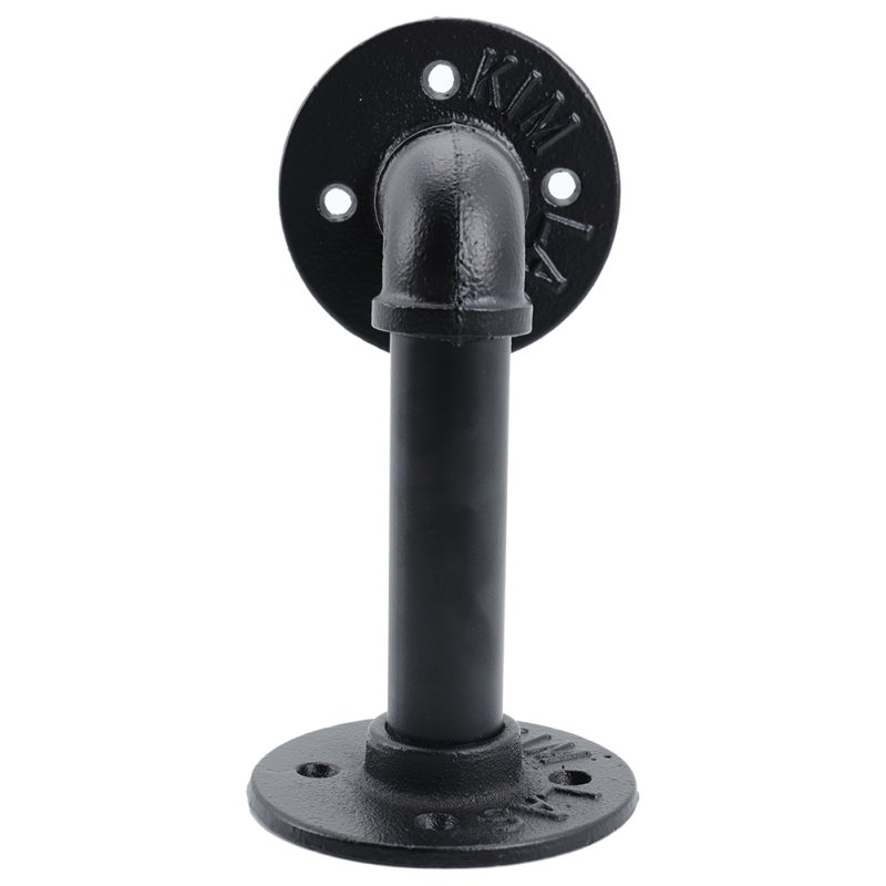 2-Pack Industrial Style Iron Pipe Shelf Brackets