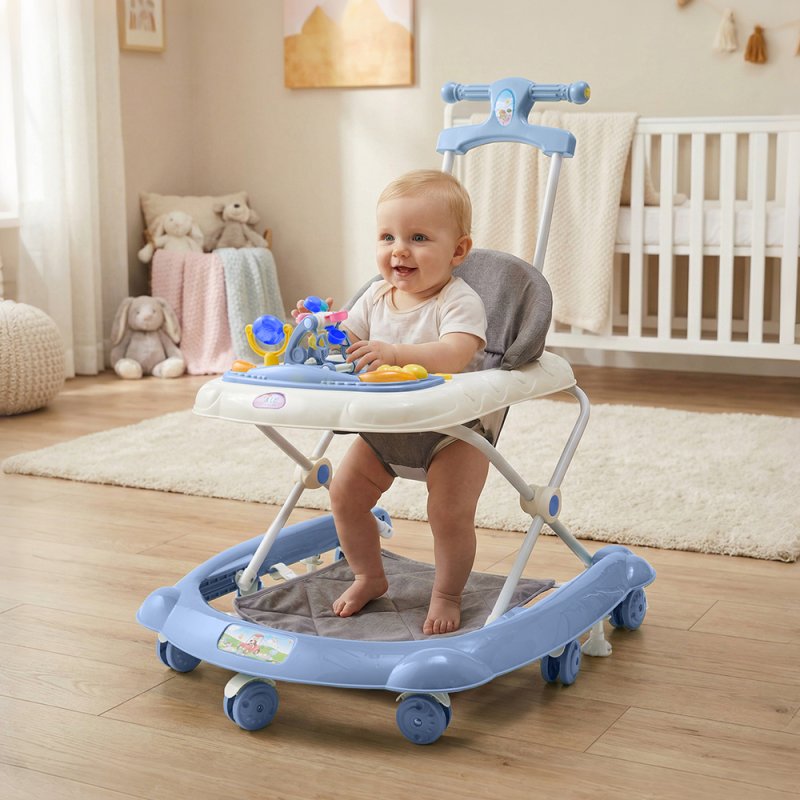 Living and Home Foldable & Adjustable Baby Walker