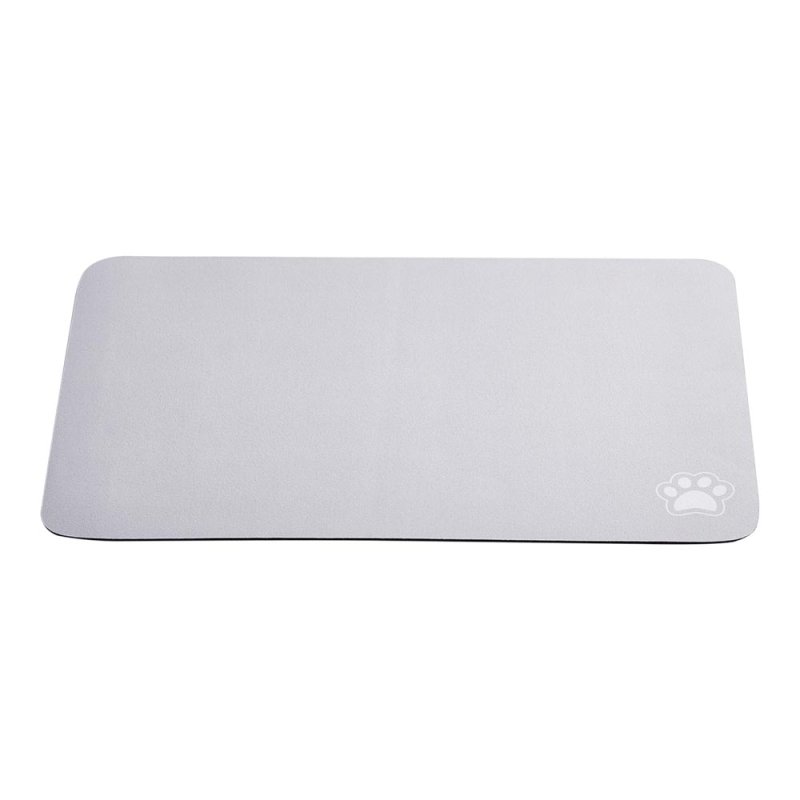 Light Grey Washable Diatom Mud Pet Mat With Nonslip Bottom