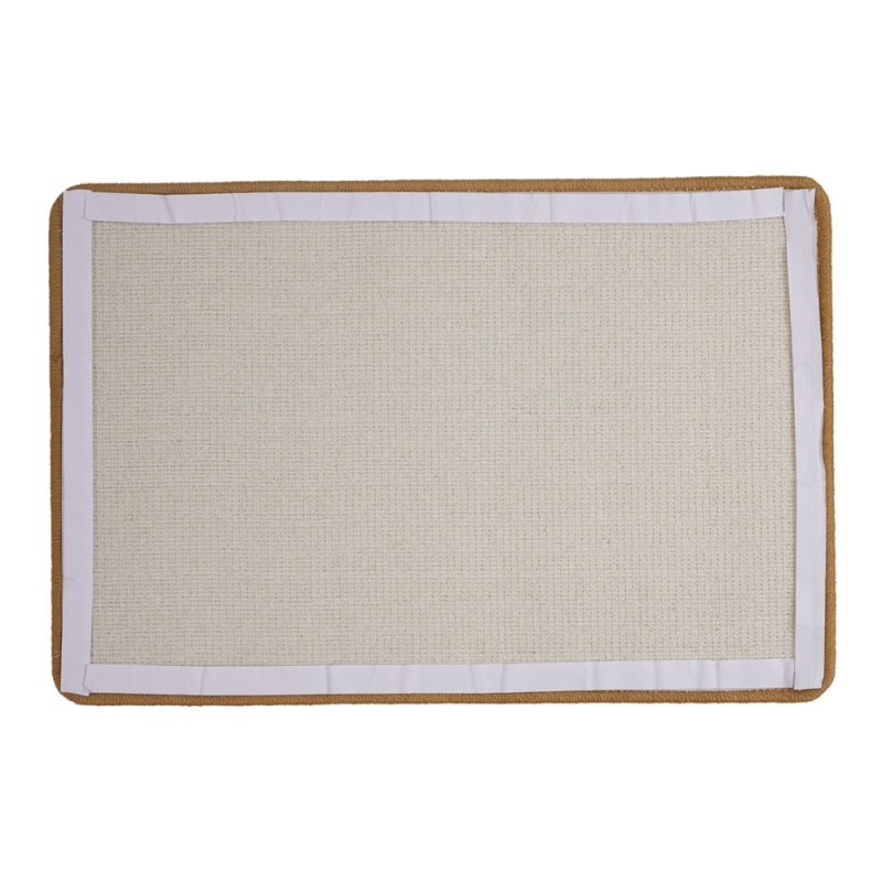 Brown M Non-Slip Pseudo-Sisal Cat Floor Scratching Pad