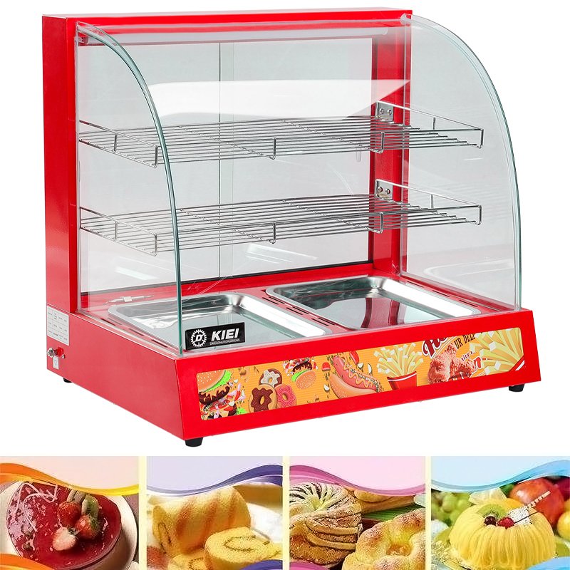 Commercial Food Warmer Display Cabinet Counter Catering Hot Foods Pizza Pie Heated Showcase