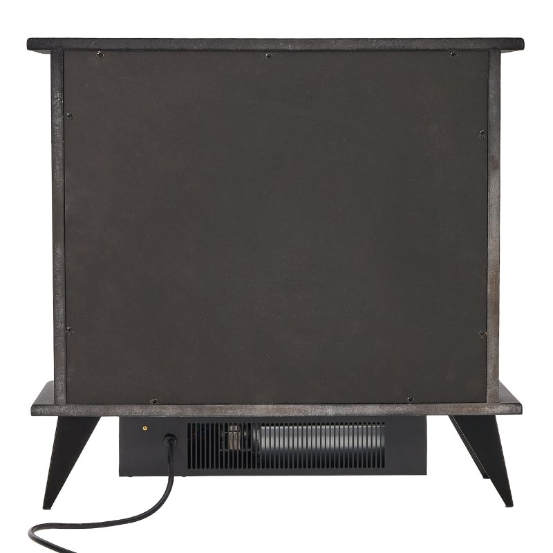  Freestanding Electric Fireplace Heater with Realistic Flame - 2000W, 40m2 Coverage, Adjustable Flame Color/Brightness, 1-9h Timer, Quiet & Safe