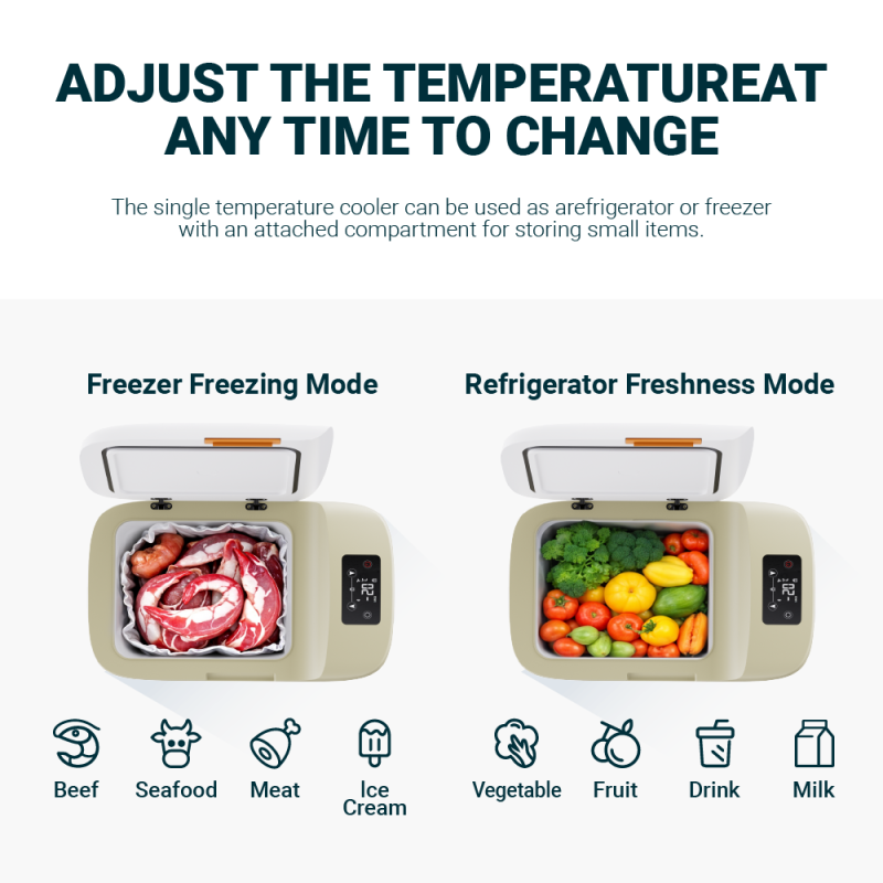 6L Portable Car Refrigerator with Display