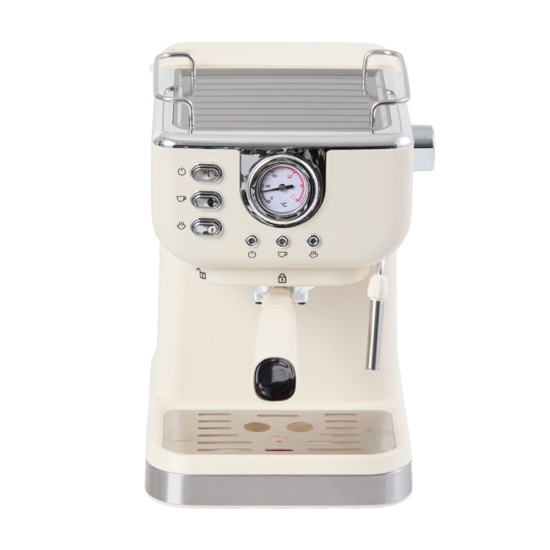 Retro Coffee Espresso Machine with Latte Milk Frother