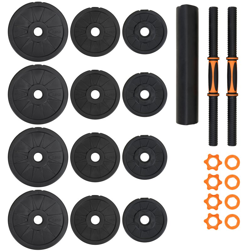 Adjustable 2-in-1 Dumbbell & Barbell Set