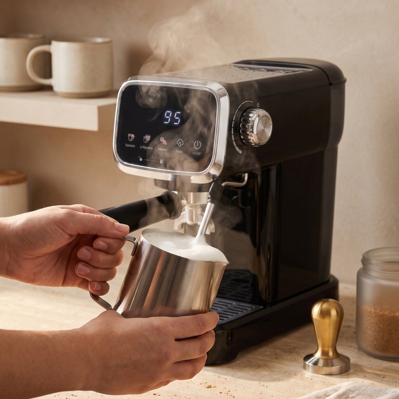 20 Bar Touch Control Espresso Machine Coffee Maker with Steam Wand