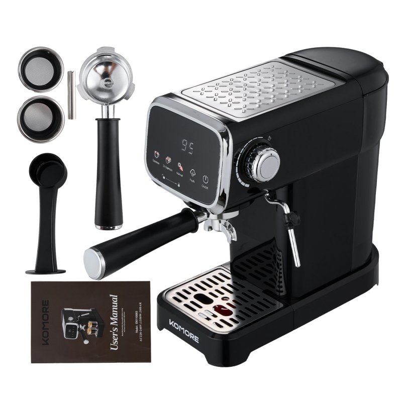 20 Bar Touch Control Espresso Machine Coffee Maker with Steam Wand