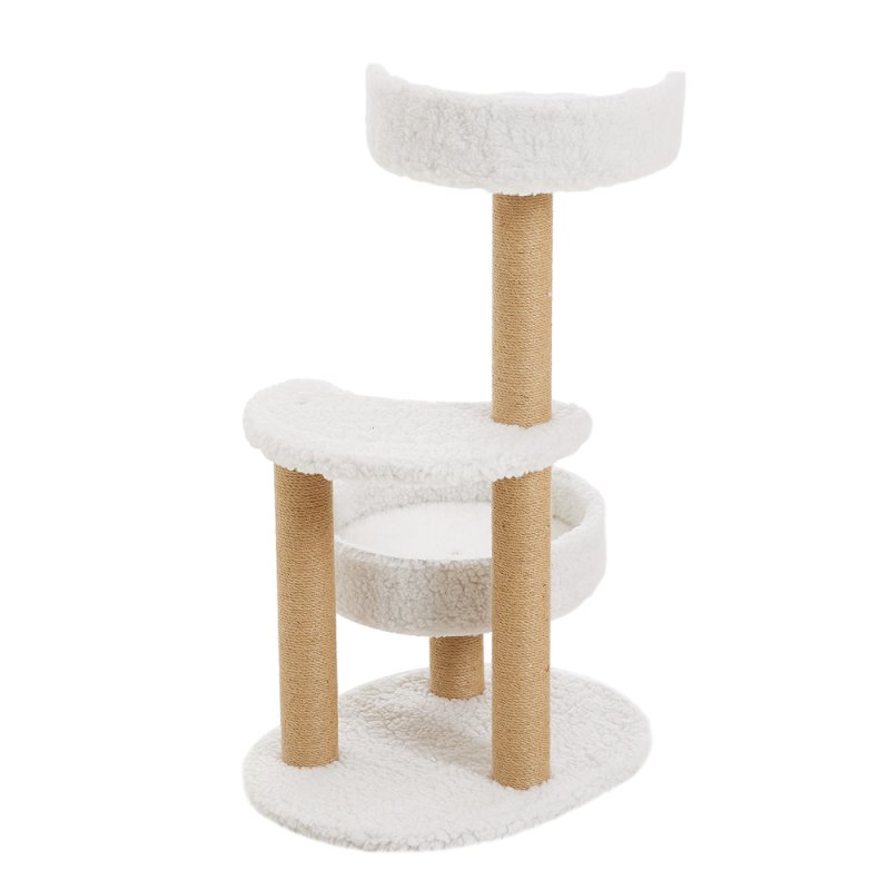 Padded Cat Tower with Sisal Scratching Post