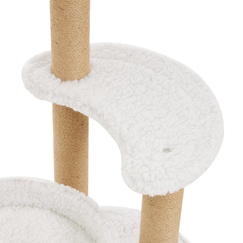 Padded Cat Tower with Sisal Scratching Post