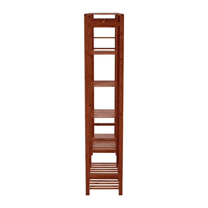 Wooden Clothes Rack Cabinet with Hooks