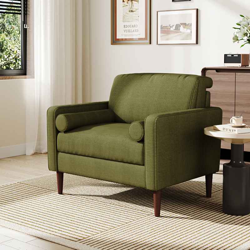 Upholstered Single Sofa Armchair