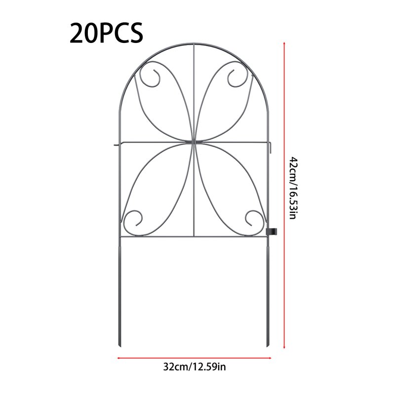 20Pcs Decorative Garden Fence Panels