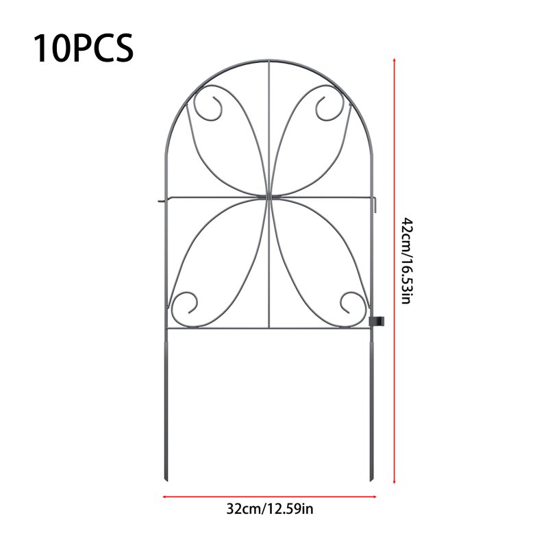 10Pcs Decorative Garden Fence Panels