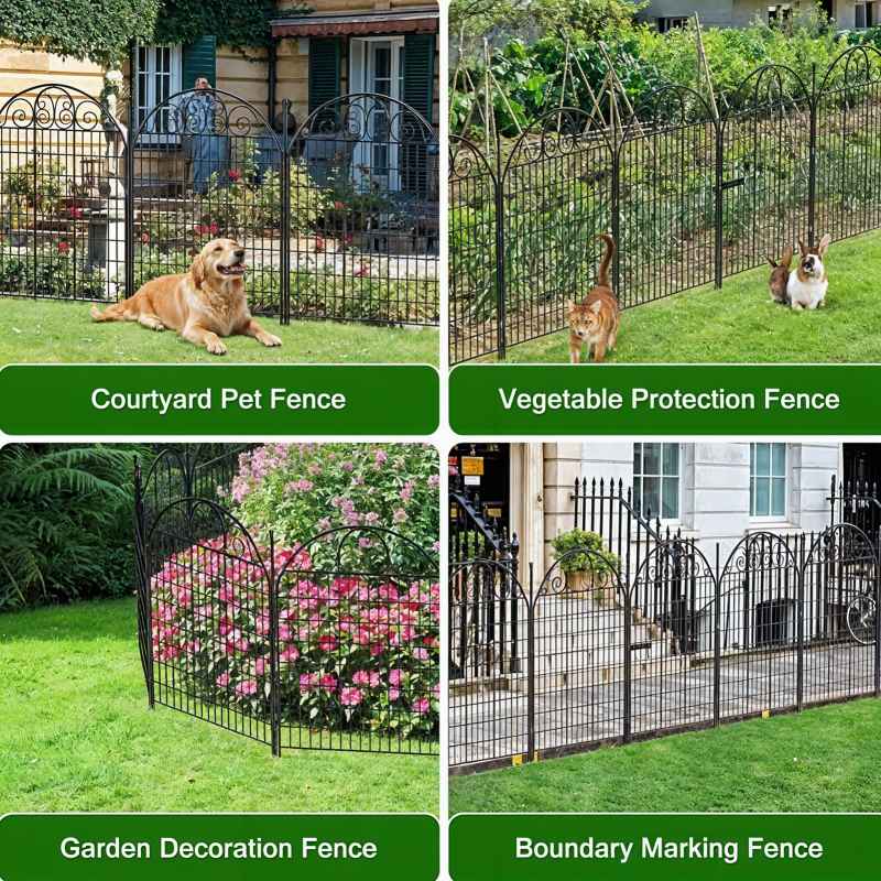 10Pcs Decorative Garden Fence Panels