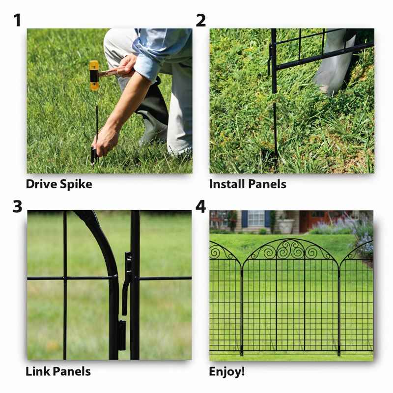 10Pcs Decorative Garden Fence Panels