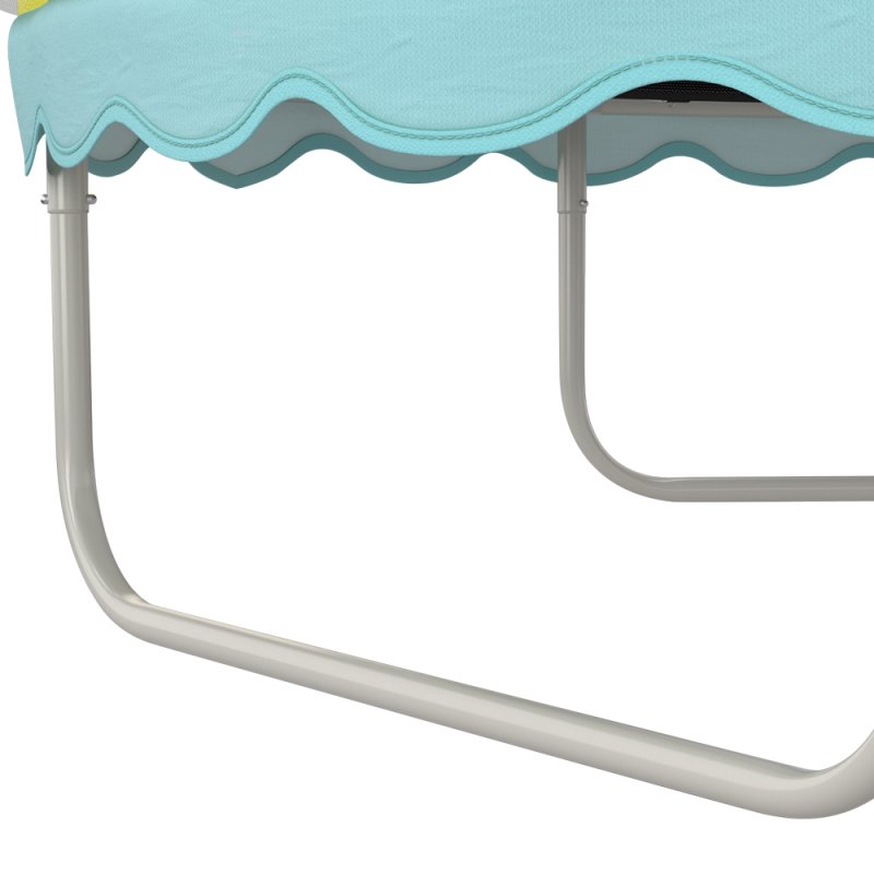 Enclosed Trampoline with Balance Bar for Kids