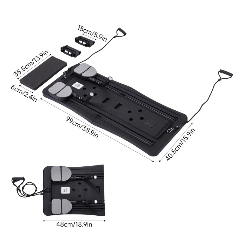 Multifunctional Foldable Pilates Reformer Board Home Fitness