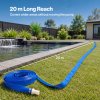 TradeRight Hose Pipe 1 Inch Reinforced PVC 20m for Home Pool Drainage Pump Blue