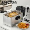 Spector Deep Fat Fryer 3L Electrical Stainless Steel Removable Frying Basket