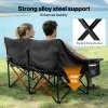 Levede Folding Double Camping Chair 2 Seater Outdoor Sofa Chair Heavy Duty 300KG