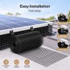 Mountview Solar Panel Bird Mesh PVC Coated Black 30M Roof Guard For Pigeons