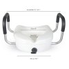 Levede Raised Toilet Seat 12cm Riser with Adjustable Arms for Elderly Disabled