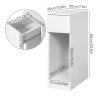 Levede Bedside Table Cabinet Narrow Slim Side Cabinet White Drawer Open Shelf