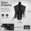 Yezi Halloween Decorations Grim Reaper 130cm Black Polyester Foam