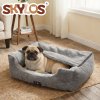 Skylos Dog Bed Cat Bed Cave Pet Bed Removable Blanket Washable Anti-anxiety 63cm