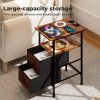 Levede Bedside Table Side Cabinet Storage Nightstand Charging Station 2 Drawers