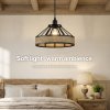 Emitto Modern Ceiling Pendant Light Shade Industrial Hemp Rope Lamp Shade 25cm