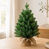 Santaco Christmas Tree Xmas Spruce Cement Base 75 PVC Tips Tabletop Indoor Green