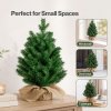 Santaco Christmas Tree Xmas Spruce Cement Base 75 PVC Tips Tabletop Indoor Green