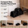 TOQUE Mouse Trap Quick Tunnel Catch Safe Reusable Indoor for Kitchen Black 4pc
