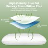 Lavio Ergonomic Memory Foam Pillow for Neck Shoulder Pain Relief Washable 2PC