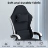 Levede Office Desk Chair Fabric Gaming Recliner Adjustable Height Swivel Black