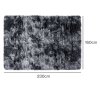 Marlow Rug Fluffy Plush Shaggy Soft Carpet Anti Shedding for Living Room Grey