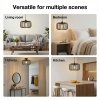 Emitto Industrial Ceiling Pendant Light Shade Black Metal Cage Lamp Shade 28.5cm